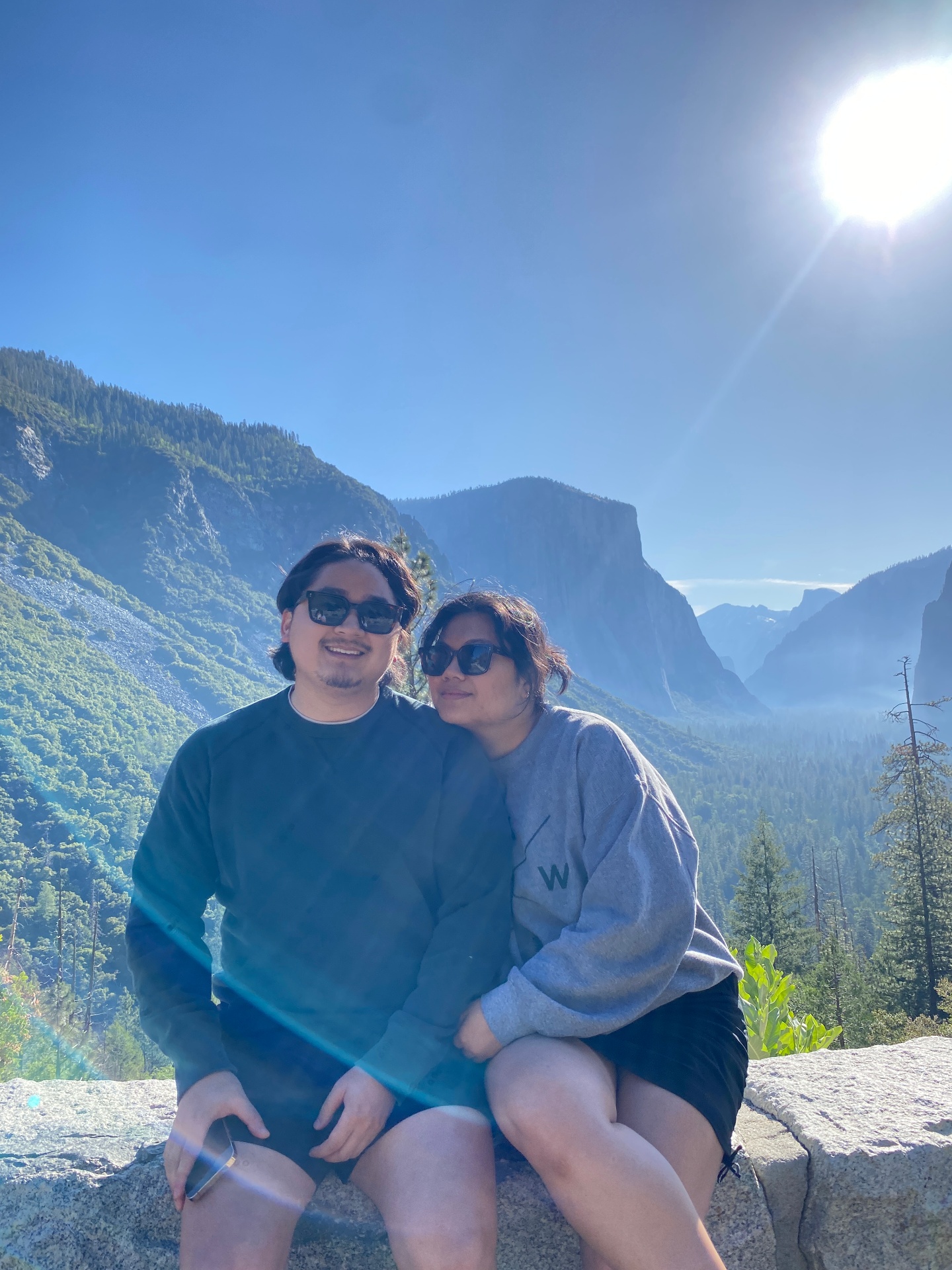 Basking in the sights of Yosemite
