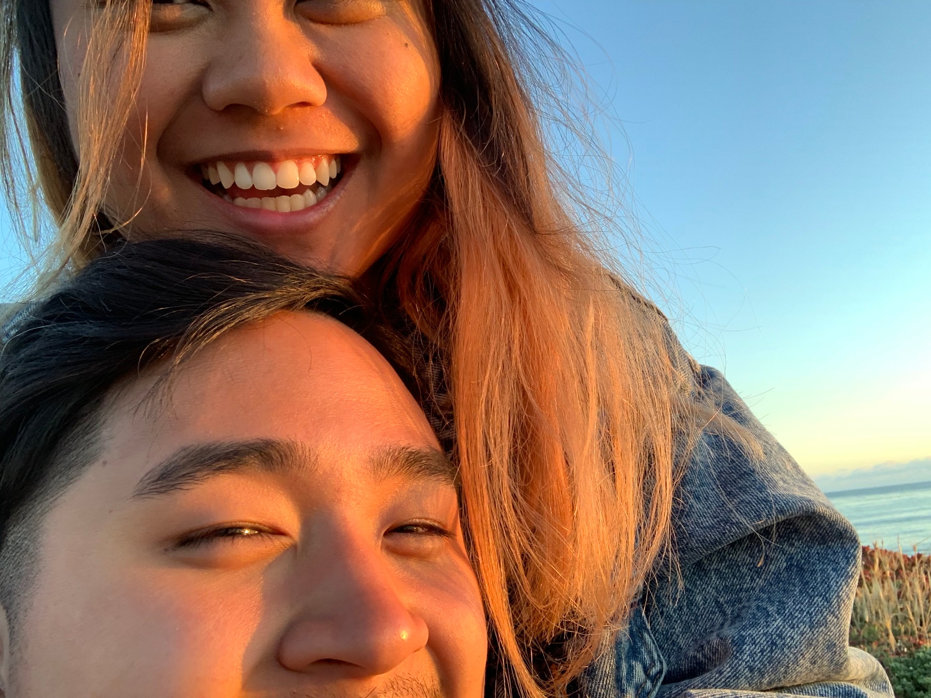 Golden hour by the coast